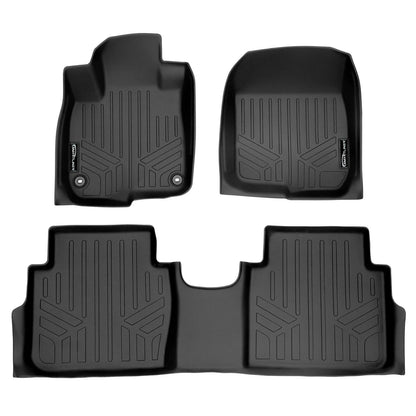 SMARTLINER SA0250/B0250 Juego Alfombrillas TPE 2 Filas Ajuste Personalizado Negro para Honda CR-V 17-22