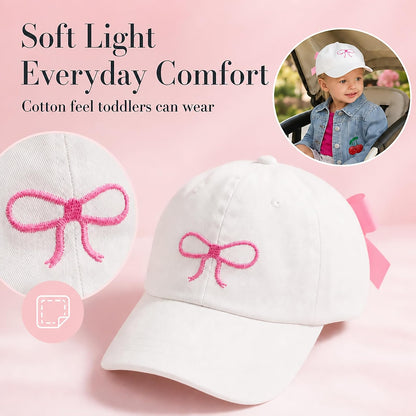 Mud Pie Children's Embroidered Hat with Bow