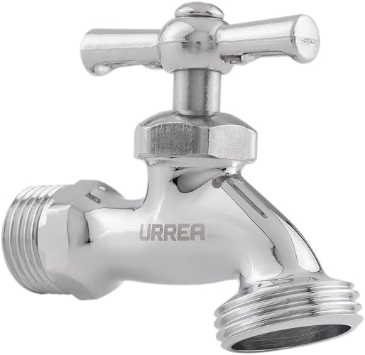 URREA 19CCR Llave de Compresión Cromada Compacta Con Hilos, Acabado en Cromo