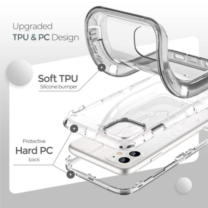 ORIbox - Funda Compatible con iPhone 11, Resistente a los Golpes, anticaídas, Transparente