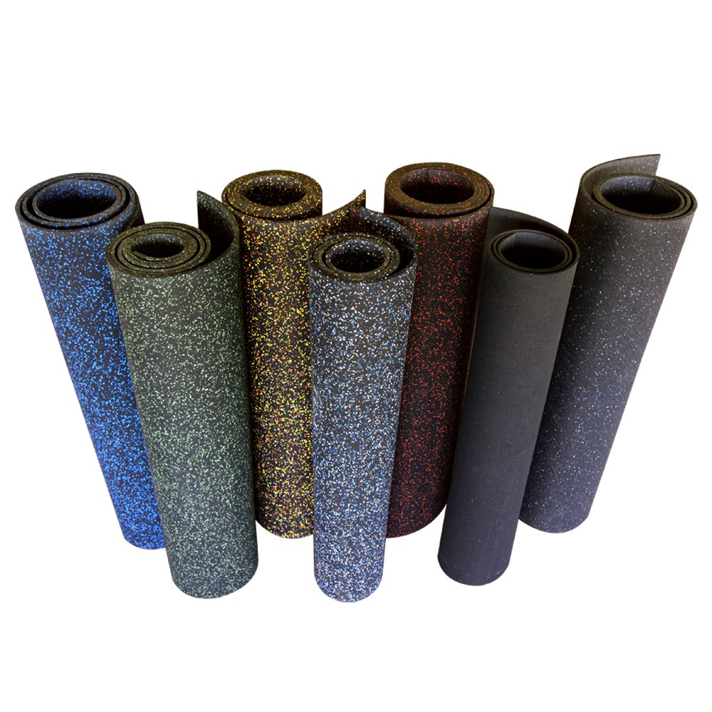 Rubber-Cal Elephant Bark - Tapete para Suelo, Color Negro, 0,9 cm x 10,1 cm x 2,2 m
