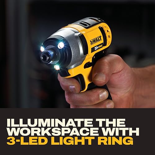 DEWALT Kit Taladro Atornillador y Llave de Impacto 20V, Bolsa, DCK240C2 | Taladro Atornillador y Llave de Impacto, 20V Máx, 2 Baterías, Cargador, Bolsa para Herramientas