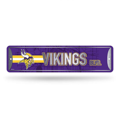 Rico Industries Placa Metálica Decorativa NFL - Vikingos de Minnesota