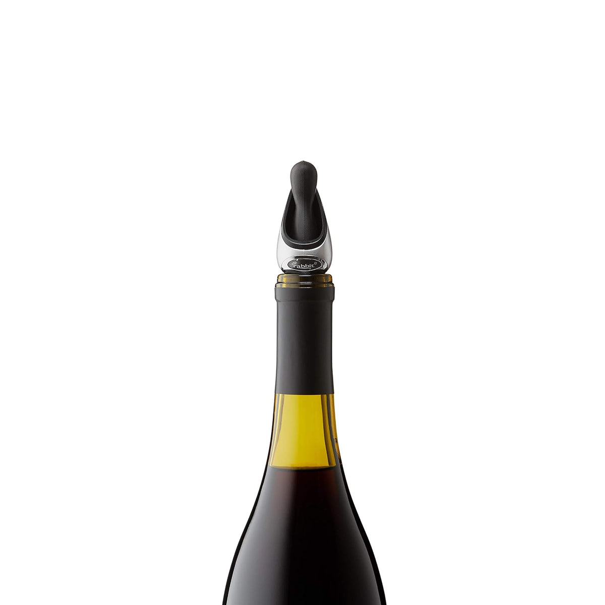 Conejo vertedor de vino con tapón (negro)