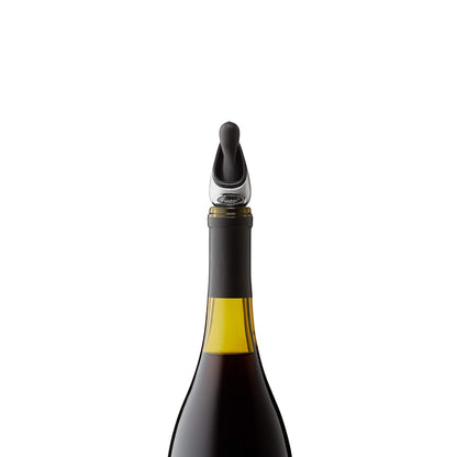 Conejo vertedor de vino con tapón (negro)