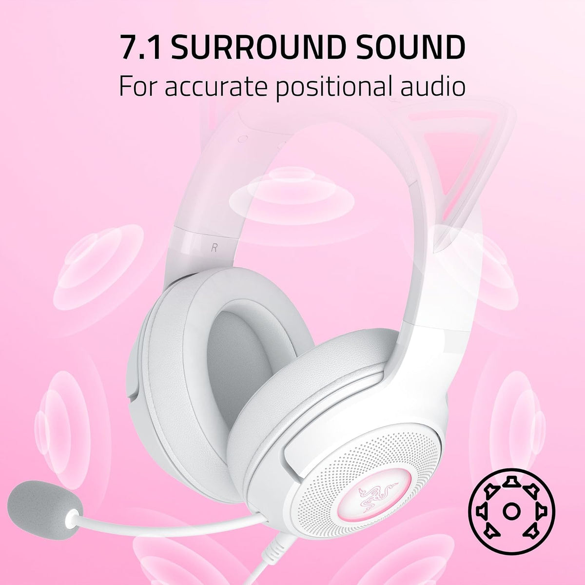 Razer Kraken Kitty V2 - White