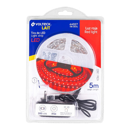 Volteck Lait TIR-004L Tira de LED de 5 m 18 W para interior y exterior rojo
