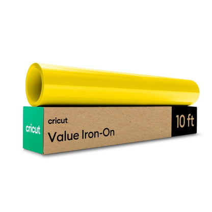 Cricut® Value Iron On, Amarillo (12 x 10 pies) - Vinilo de transferencia de calor HTV