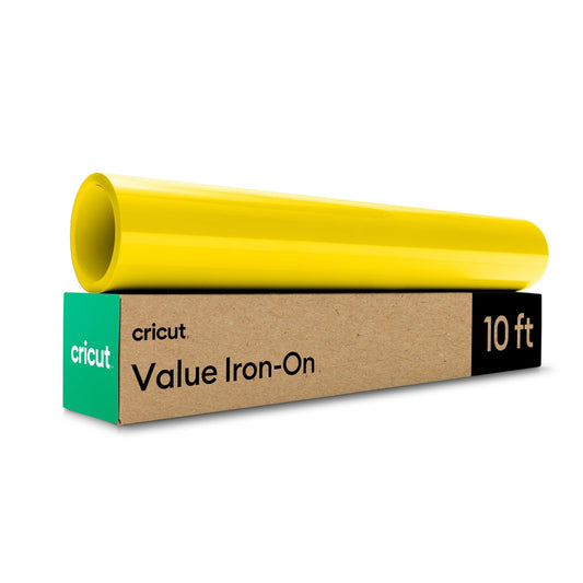 Cricut® Value Iron On, Amarillo (12 x 10 pies) - Vinilo de transferencia de calor HTV