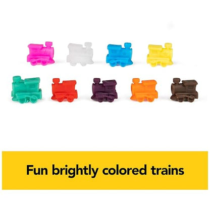 Spin Master Games, juego de dominó de tren mexicano, juego de mesa de azulejos en estuche de transporte de aluminio, juegos para la noche de juegos familiares