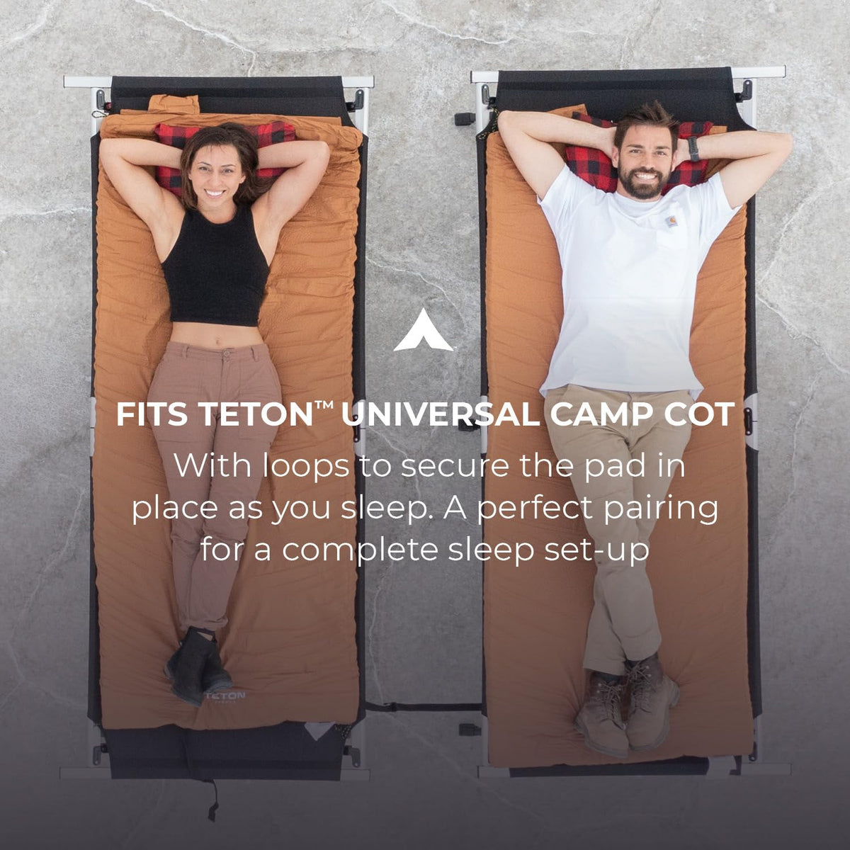TETON Sports Camp Cot Pad Colchoneta Deportiva para Catre de Acampar