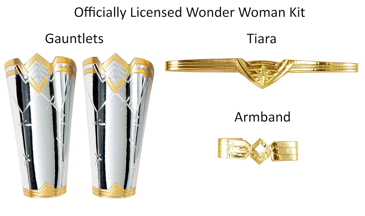Rubies - Kit de disfraz de DC Comics Wonder Woman 84 para mujer, como se muestra, talla única para fiestas temáticas y Halloween, Como se muestra, Talla única