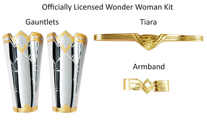 Rubies - Kit de disfraz de DC Comics Wonder Woman 84 para mujer, como se muestra, talla única para fiestas temáticas y Halloween, Como se muestra, Talla única