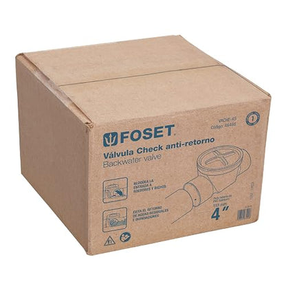 Foset VACHE-6S, Válvula antirretorno de ABS de 6"