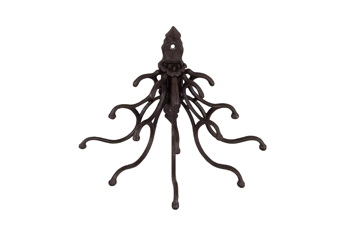 Creative Co-Op HD5946 Cast Iron Wall Hooks, Rust