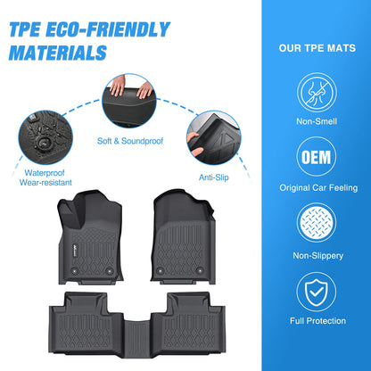 Nilight Alfombrillas para Dodge Durango Jeep Grand Cherokee 2016-2023, Ajuste Personalizado para Todo Tipo de Clima