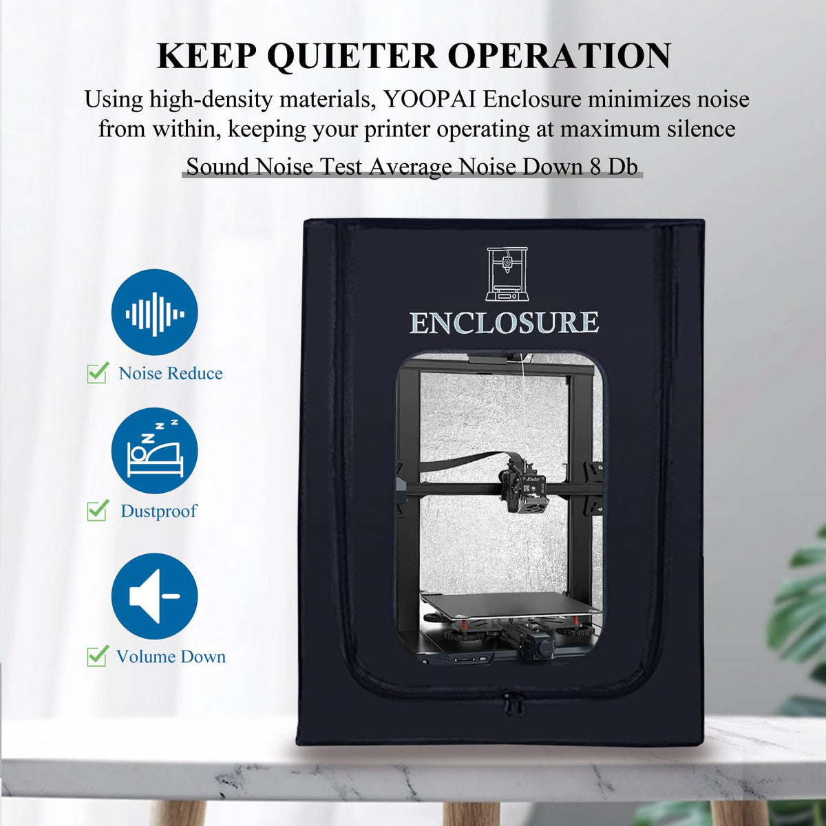 Carcasa para Impresora 3D Ender 3 V3 SE/KE/Ender 3/3 Pro/Ender 3 V2, Resistente al Fuego y al Polvo Cubierta Protectora de Temperatura Constante para impresoras Anycubic Elegoo 3D de 25.5 x 21.5