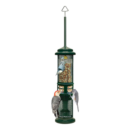 Squirrel Buster Comedero de Tuercas Prueba de Ardillas para Frutos Secos y Frutas, Dos Mallas