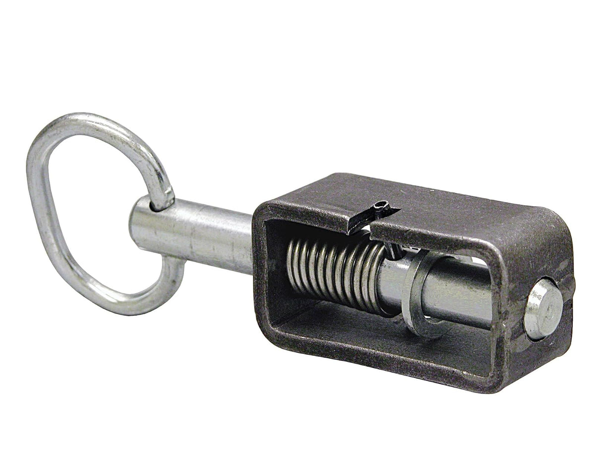 Buyers Products B2598LP - Conjunto de pestillo de resorte de 5/8 pulgadas con tubo liso y émbolo extendido de 1.3 pulgadas, pasador tratado térmicamente, pestillo de puerta utilitaria, pestillo de remolque