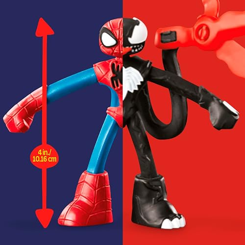 Play-Doh Hasbro Marvel Set de Juego Spider-Man Lanza y Atrapa - Kit de Manualidades 2 Figuras Flexibles, 7 Accesorios y 4 Latas niños y niñas a Partir de 4 años
