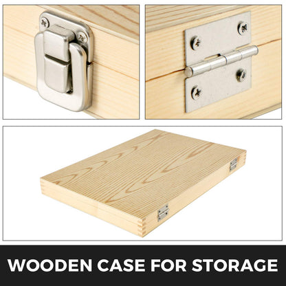 VEVOR Herramientas de Torno Madera gubias para tallar madera Acero de Alta Velocidad 8 Cinceles para Tornear Madera Gubias para Tallar Madera Ampliamente 45 x 32 x 4,2 cm torno para madera