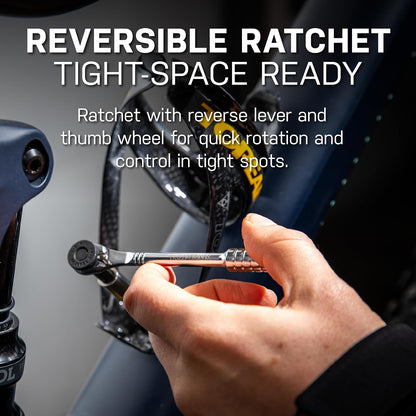 Topeak Ratchet Rocket Lite DX Herramienta de reparación y Mantenimiento de , 16 Funciones, Incluye Bolsa de Nailon, Color Negro
