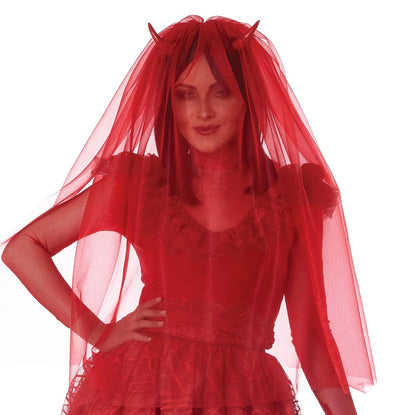 California Costumes, Bride From Hell!, disfraz de mujer M, rojo (5022-057M)