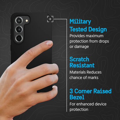 Pelican Ranger - Funda para Samsung Galaxy S23 [6.1 Pulgadas] [15 pies MIL-STD protección contra caídas] [Carga inalámbrica] Funda Protectora para Samsung Galaxy S23 – Funda Delgada y Resistente con