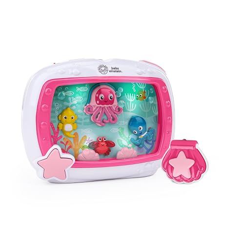 Baby Einstein Sea Dreams Soother Juguete Relajante con melodías y Luces Suaves para bebé, Sonidos del océano, conciliador del sueño, Incluye Control Remoto, a Partir de 0 Meses (Rosa)