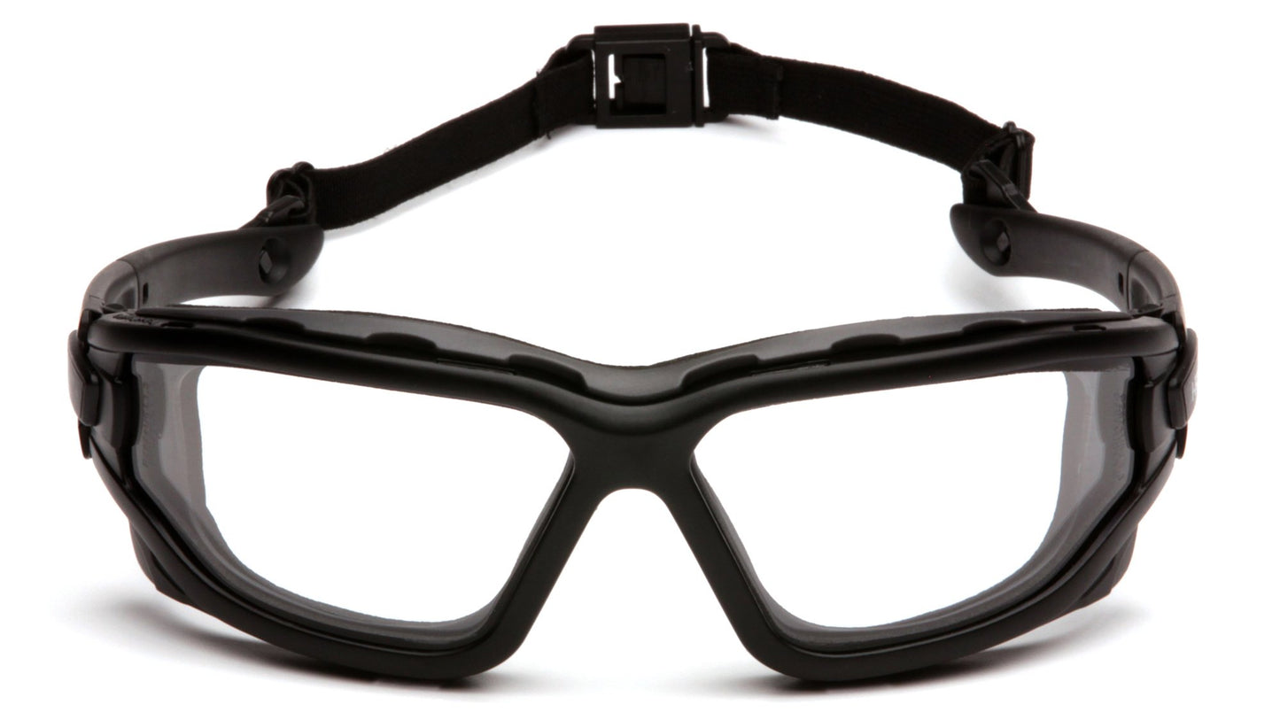 Pyramex I-Force Sporty Dual Panel Anteojos con antiempañante, Lentes antinieble Transparentes (Clear Anti-Fog Lens)
