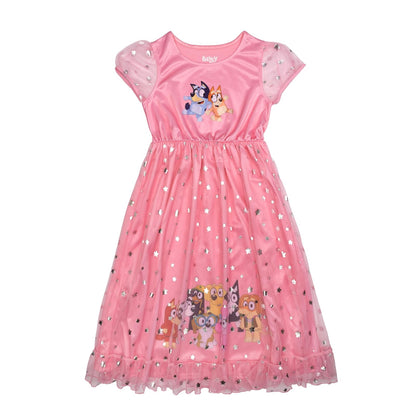 Bluey Fantasy Gown Nightgown Camisón Niñas