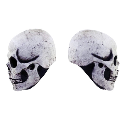 White Skull, Máscara de Craneo de Calavera Calaca, Máscaras de Calaveras de la Muerte Ideal para Halloween y Día de Muertos