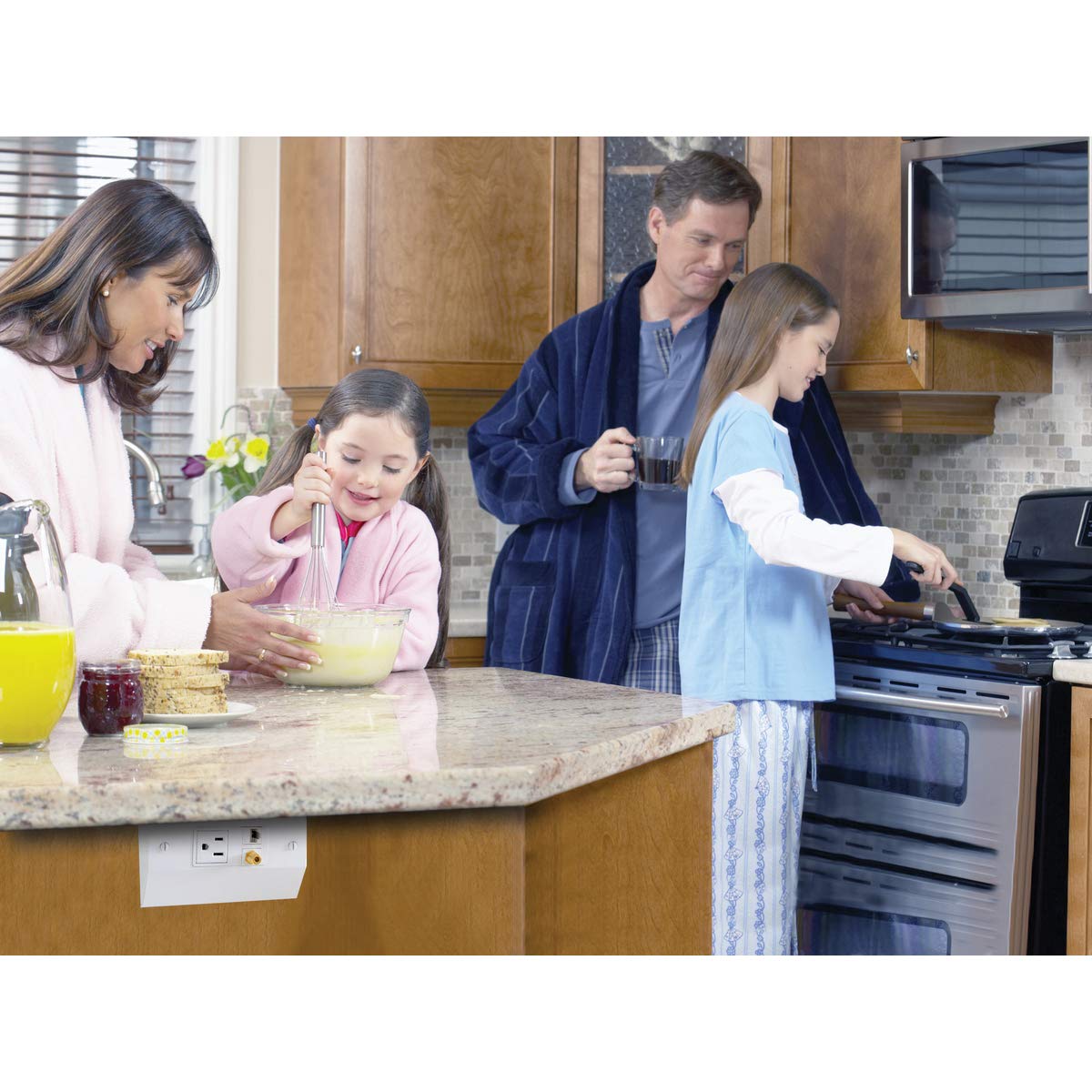 Bryant Electric RU100W Under Counter Electrical Box, White