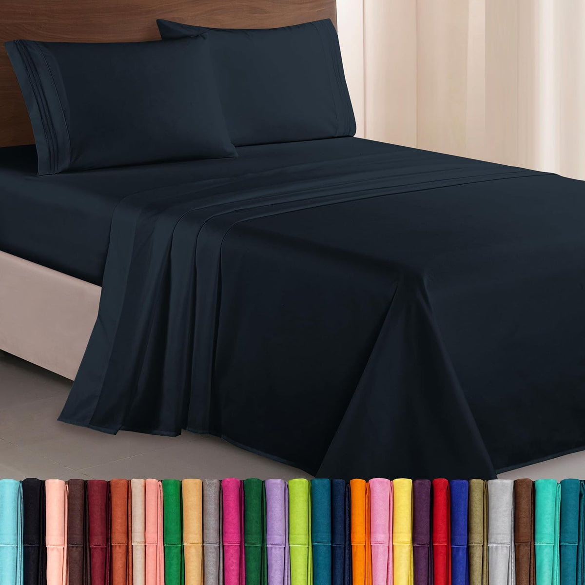 Elegant Comfort Espejo de Piso de Cuerpo Entero Elevens 65 x 22 Pulgadas, Gris - Twin - Twin XL - Negro