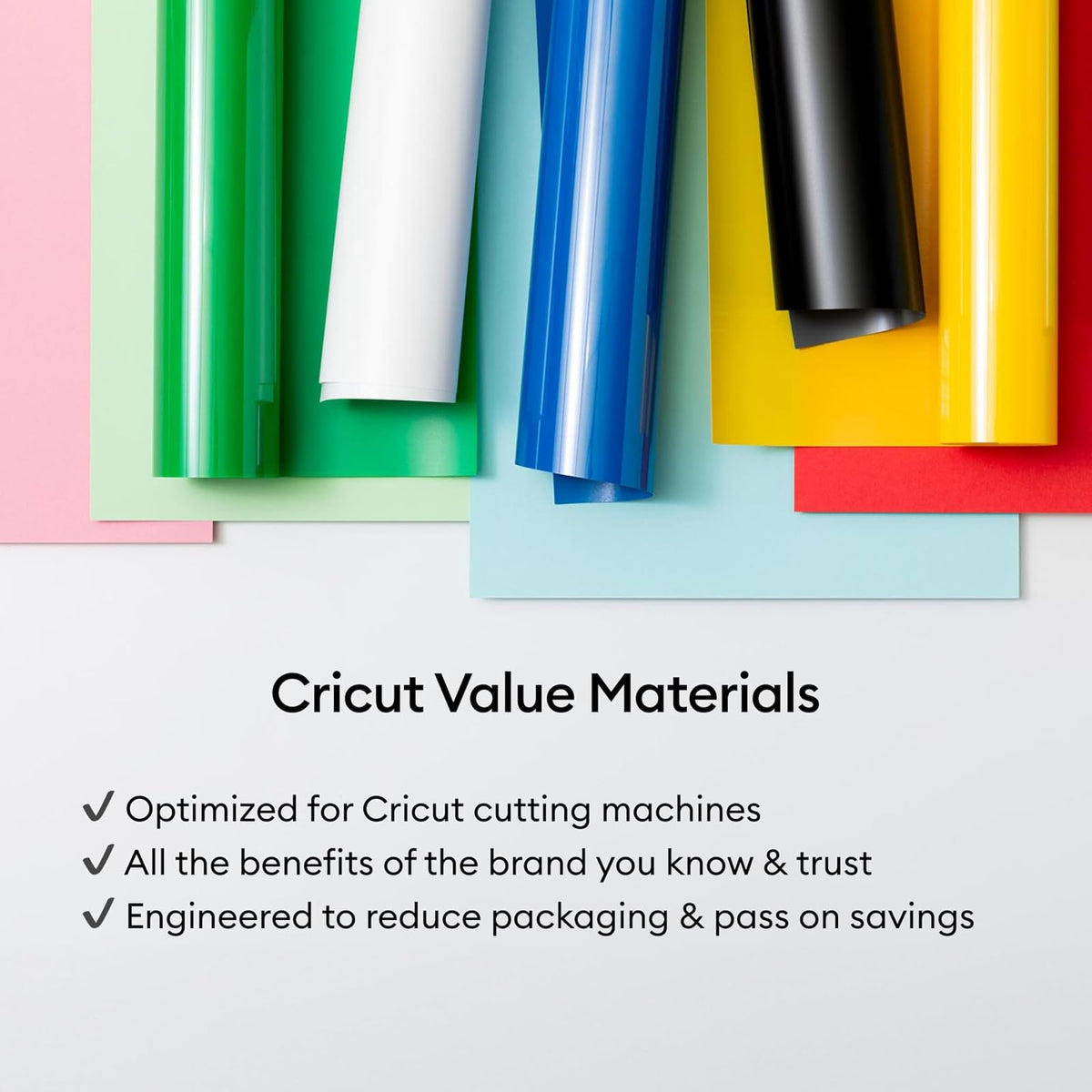 Cricut® Value Iron On, café (12 pulgadas x 5 pies) - Vinilo de transferencia de calor HTV