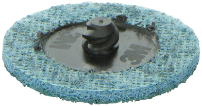 3M 7515 Scotch-Brite Roloc Disco acondicionador de superficie, azul, 2 pulgadas, muy fino