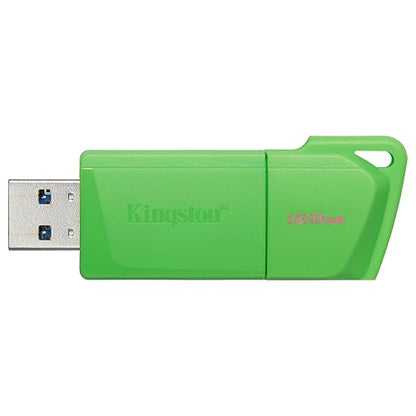 Kingston USB DataTraveler Exodia M, Capacidad: 128GB, USB-A 3.2 Gen 1, Color: Verde Neon, SKU: KC-U2L128-7LG