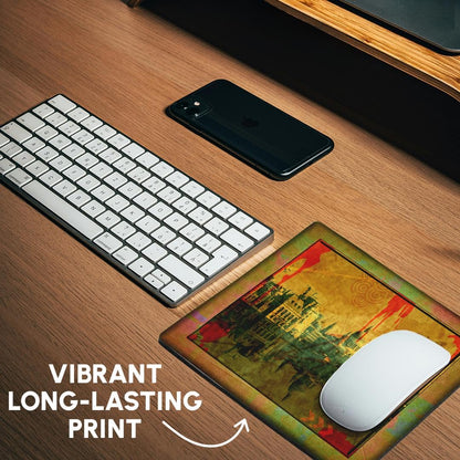 3dRose 8 X 8 X 0.25 Inches Grunge City Mouse Pad (mp_21948_1)
