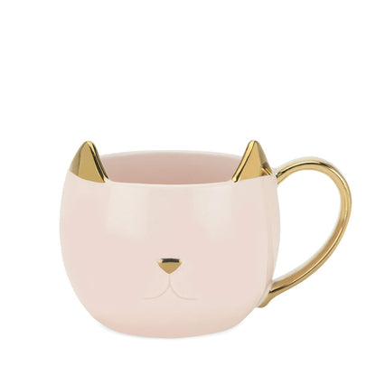 Pinky Up Chloe - Taza, diseño de gato, Rosado, 12 onzas, 1
