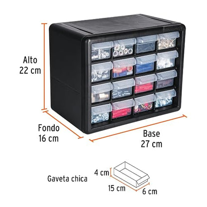 Truper ORG-16, Organizador con 16 gavetas