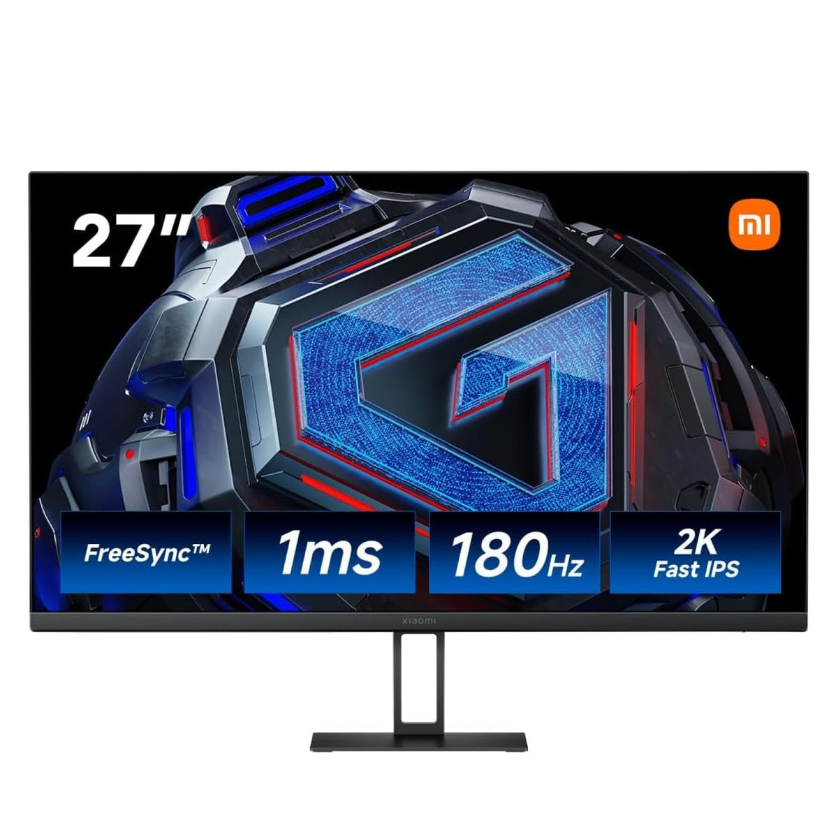 XIAOMI 2K Gaming Monitor G27Qi 27 Pulgadas Panel IPS | QHD (2560*1440), 180Hz, 1ms GTG, AMD Freesync, Amplia Gama de Colores, Certificación Low Blue Light