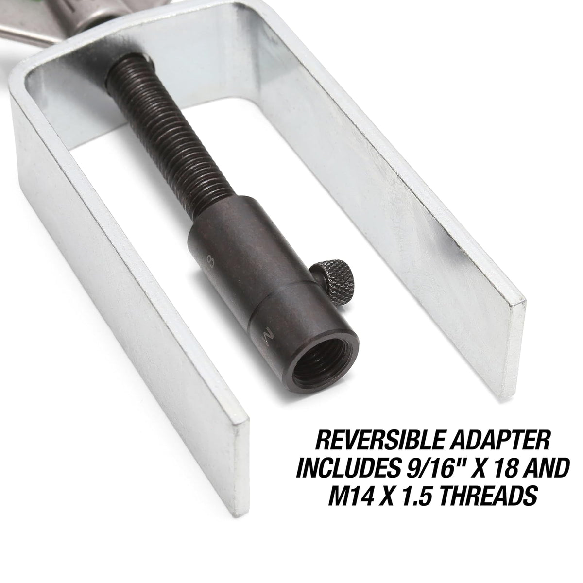OEMTOOLS 25134 - Removedor de placas de bloqueo para volante, ayuda a quitar e instalar fácilmente los anillos de bloqueo para columnas de dirección automotriz, con adaptador reversible para un ajuste