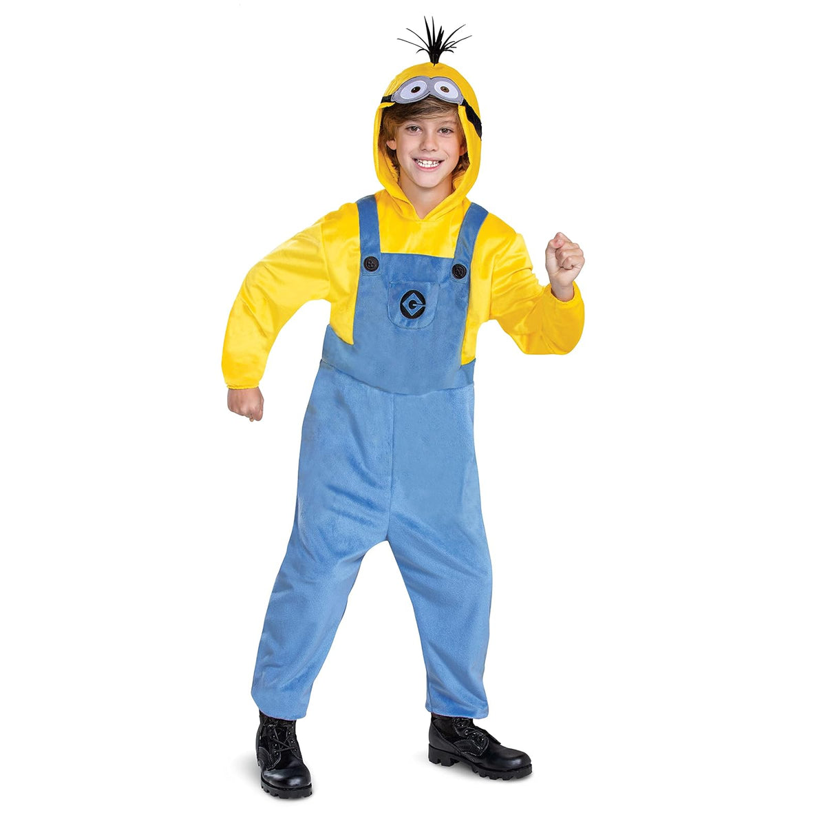 Disfraz Oficial de Kevin Infantil, Minions: Nace un Villano, Talla Infantil Grande (10-12)