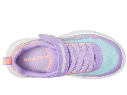 Skechers Microspec Advance - Oasis POI para niña | Casual, cierre adaptable, lavable a máquina, plantilla acolchada y cómoda