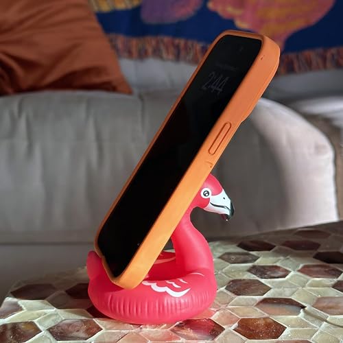 Fred Float ON, Soporte para teléfono Flamingo – Soporte para teléfono Inteligente para computadora – Lindo Accesorios para el hogar y la Oficina – Compatible con Android/iPhone y más – No Flota –