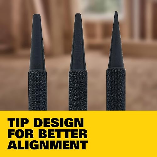 STANLEY Juego de Clavadores para puntillas y clavos por 3 piezas (58-230) | Juego de uñas, 3 piezas, cabeza cuadrada que evita rodar, acero endurecido, tamaños de punta 0.8, 1.6, 2.4 mm