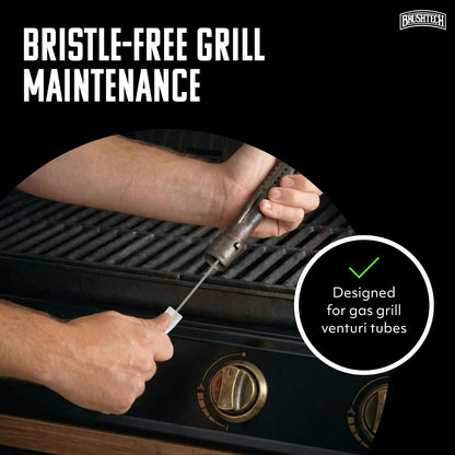 Brushtech Cepillo Venturi para Parrilla de Gas con vástago de Resorte