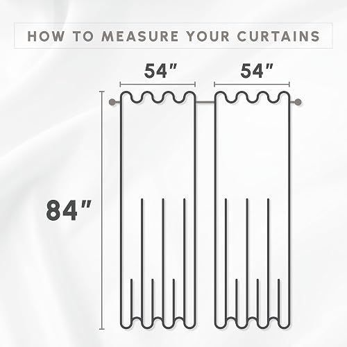Elegant Comfort Luxurious Beautiful Curtain Panel Set with Attached Valance 54" X 84 inch (Set of 2), Burgundy