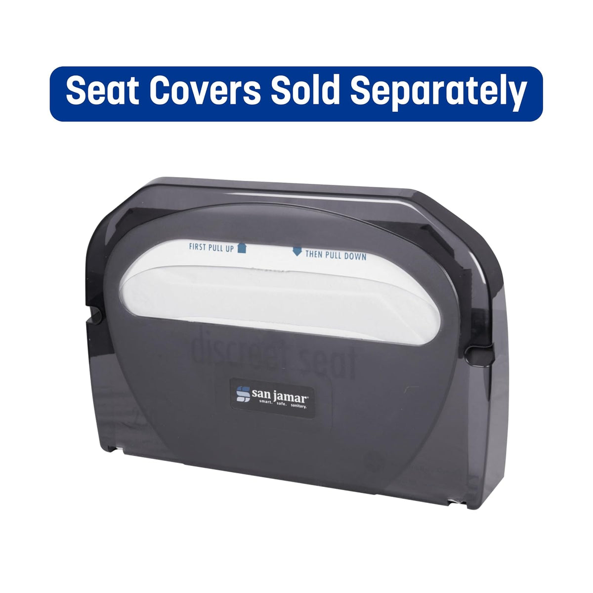 San Jamar TS510TBK - Dispensador de fundas para asiento de inodoro, color negro