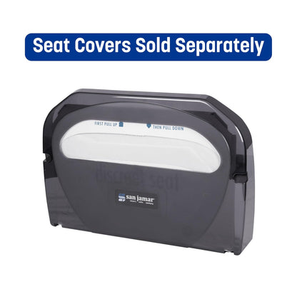 San Jamar TS510TBK - Dispensador de fundas para asiento de inodoro, color negro